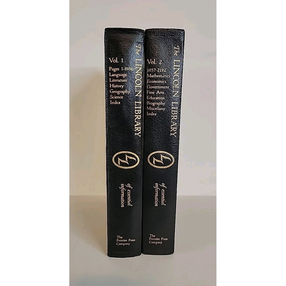 The Lincoln Library Of‎ Essential Information, Vol 1 & 2, Minor Stains/Damage